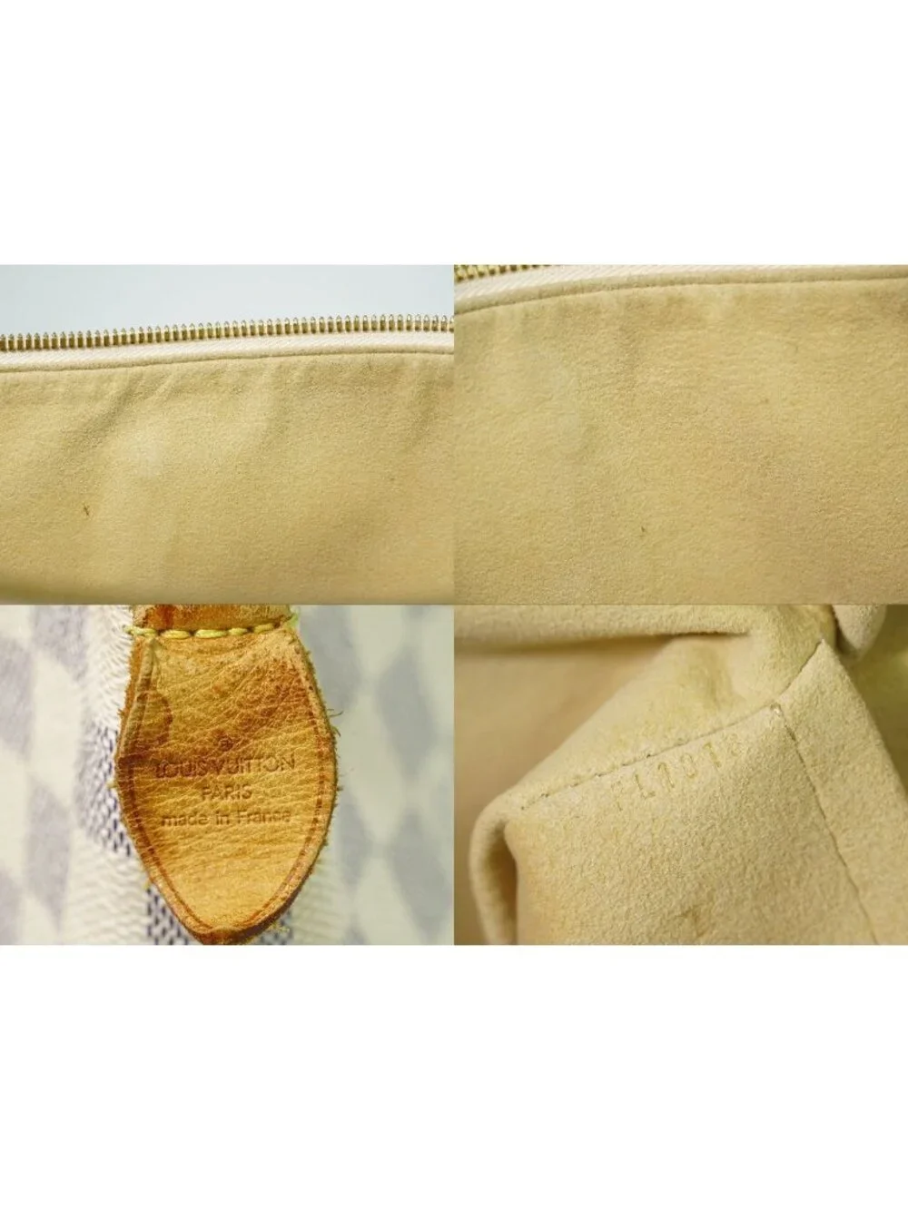 Louis Vuitton LV Saleya MM Damier Azur Shoulder Bag Tote White